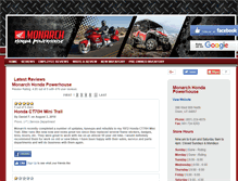 Tablet Screenshot of monarchhondareviews.com